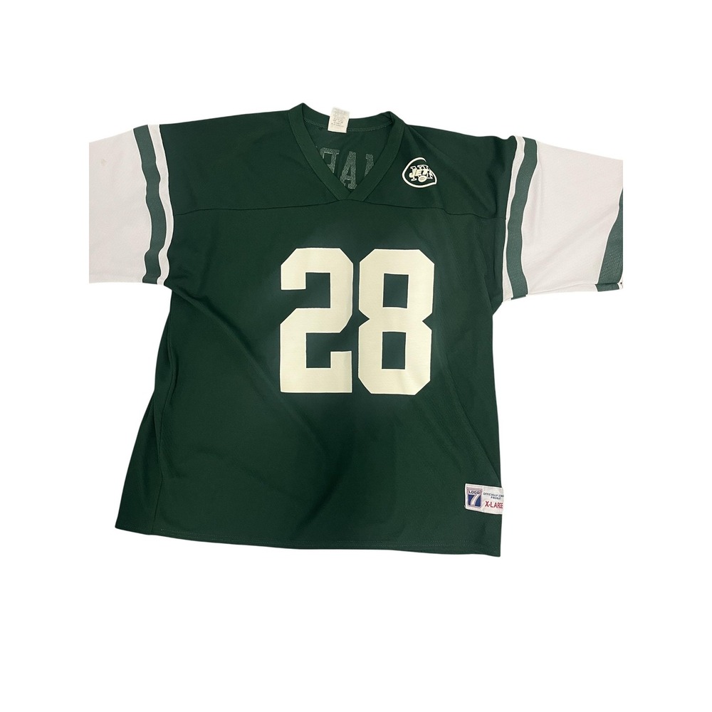 Vintage New York Jets Jersey Mens XL Green NFL Football Curtis Martin Logo 7